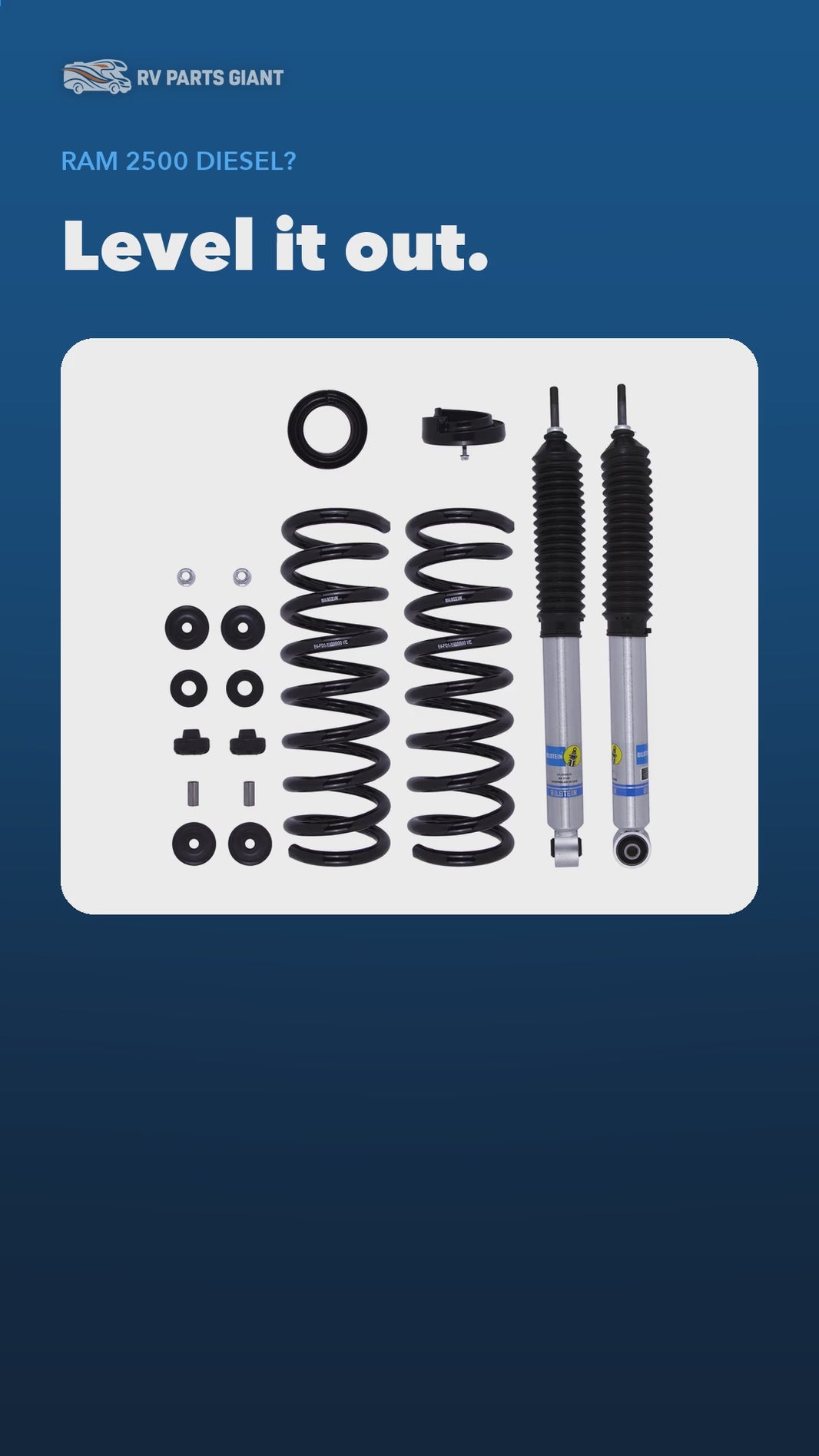 Bilstein B8 5112 Leveling Kit 46-302137 Ram 2500 product video by RV Parts Giant