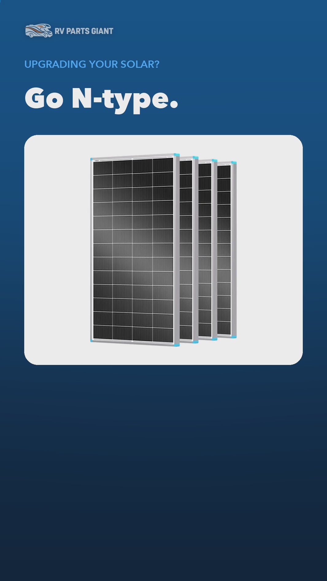 Renogy N-Type Solar Panel product video by RV Parts Giant
