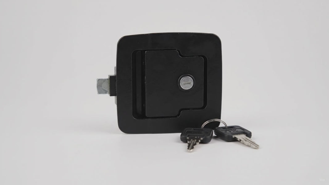 Lippert RV Baggage Door Lock with Global Latch, Black – product video