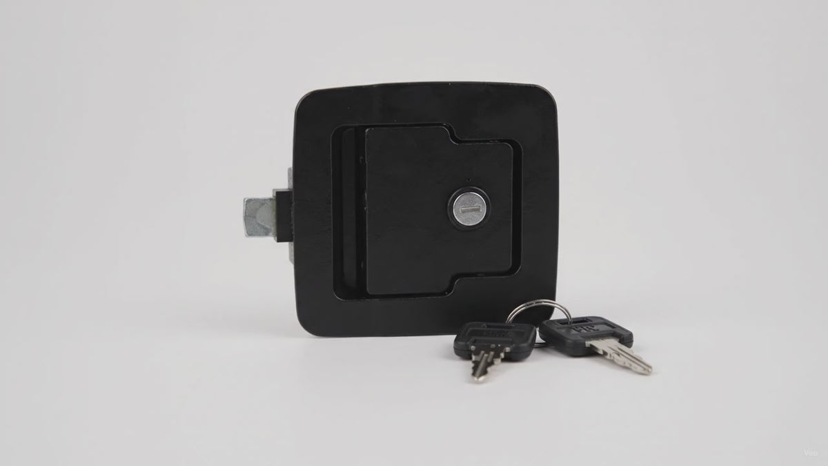Lippert RV Baggage Door Lock with Global Latch, Black – product video
