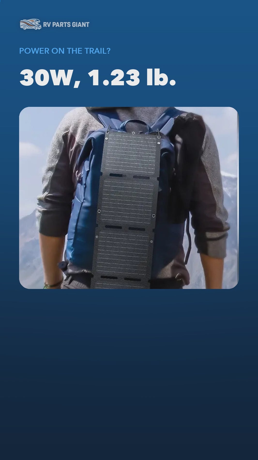 Renogy E.Flex 30W Portable Solar Panel product video by RV Parts Giant