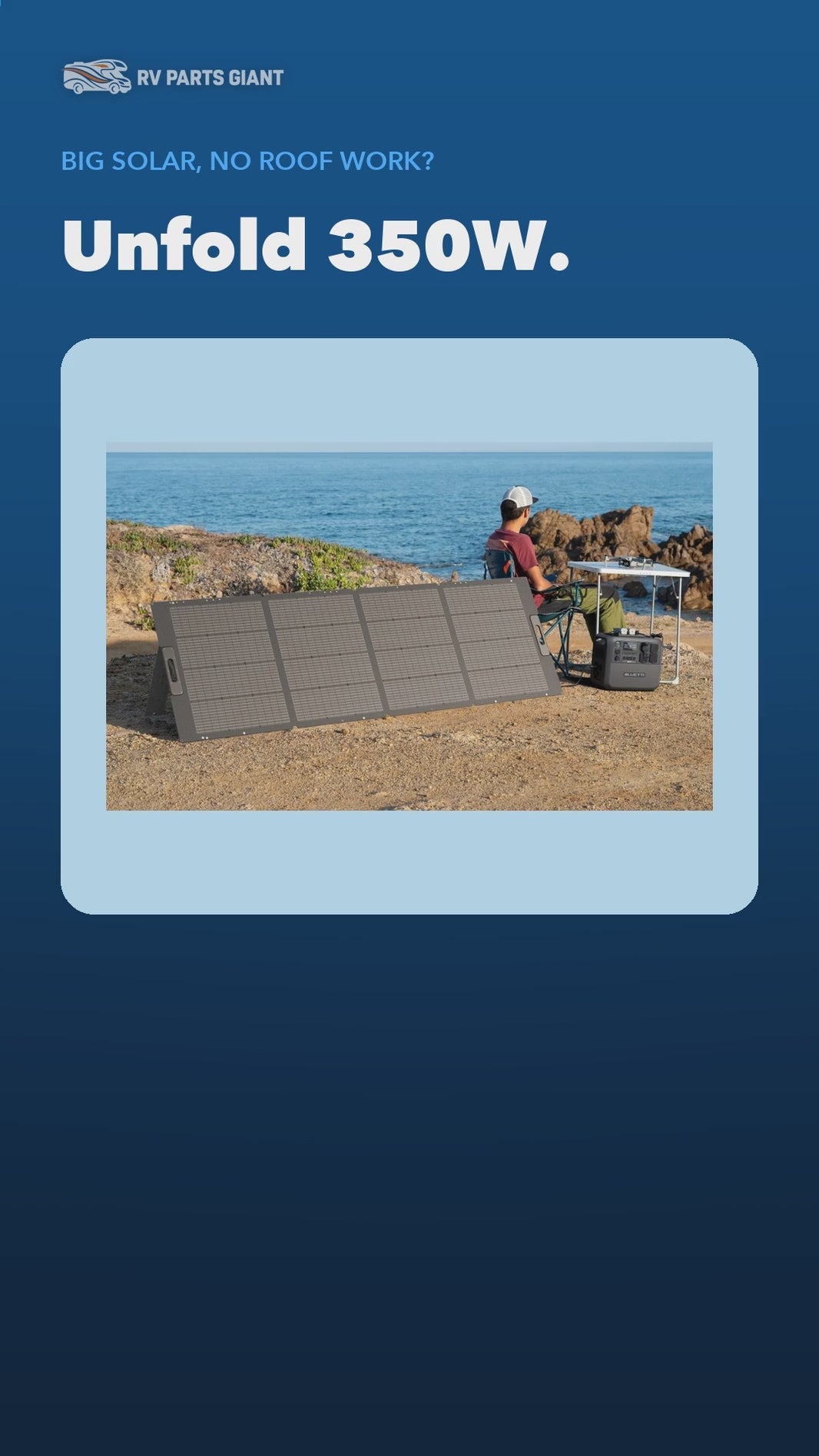 BLUETTI PV350 350W Portable Folding Solar Panel product video by RV Parts Giant