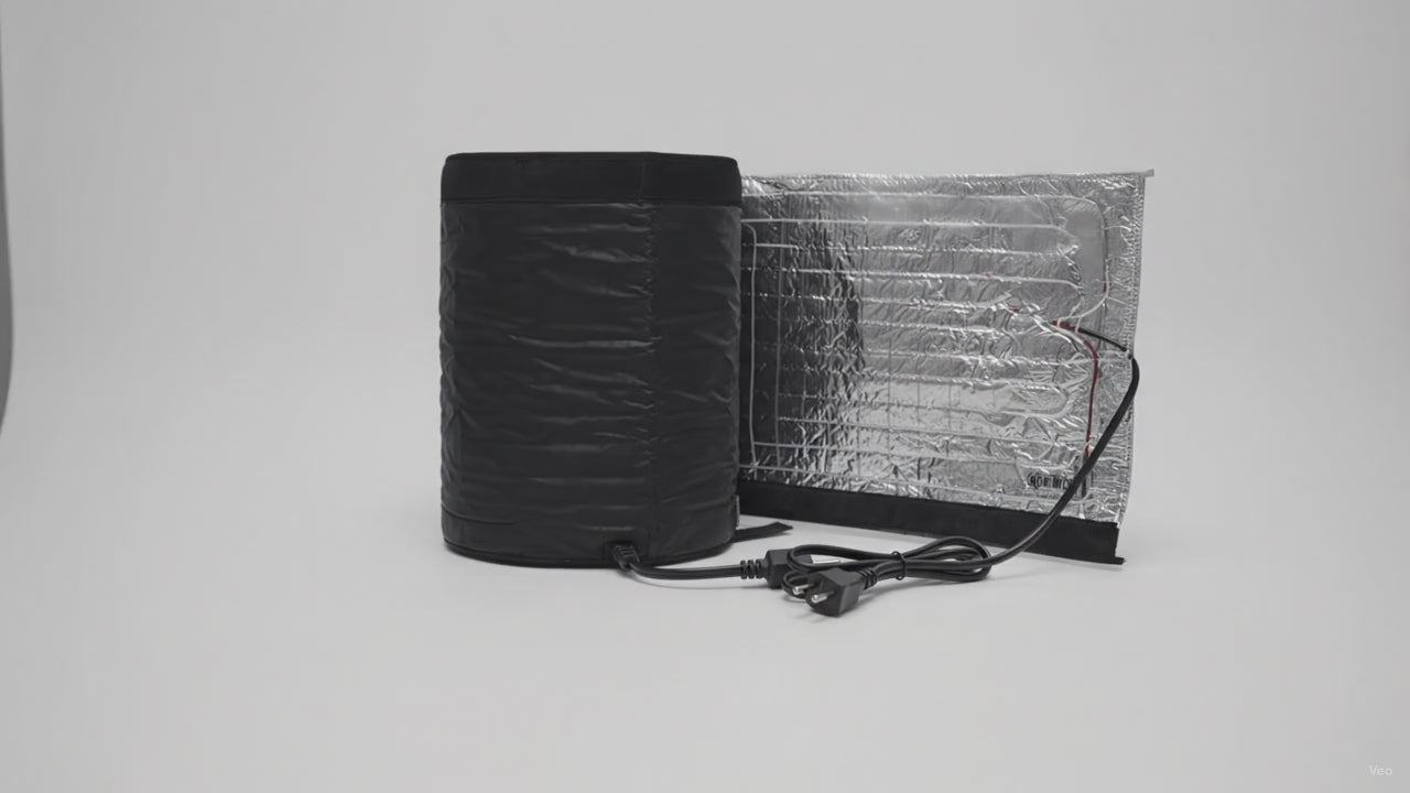 Heated RV Sewer Hose Cover 15ft to -20F – product video