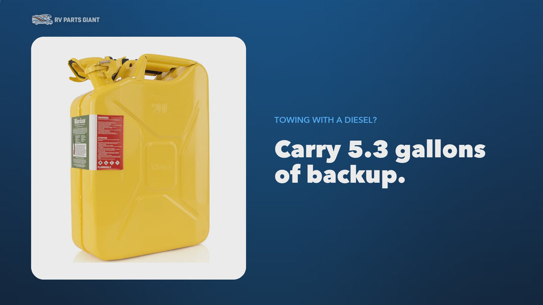 Wavian 20L NATO jerry can, yellow, product video by RV Parts Giant