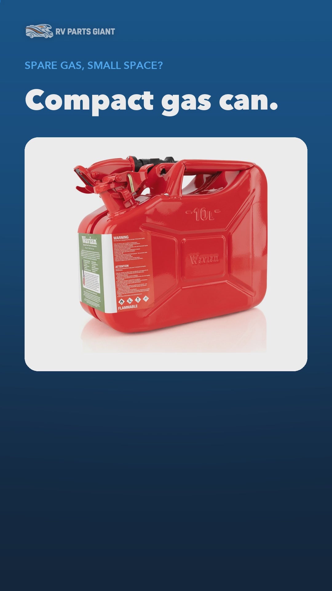Wavian 10L NATO Jerry Can Red product video by RV Parts Giant