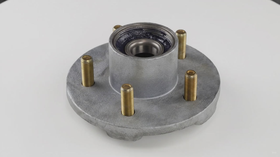 DeeMaxx Galvanized Hub Kit, 5 on 4.5" Threaded (HUB-545T-GALV-B-KIT) – product video