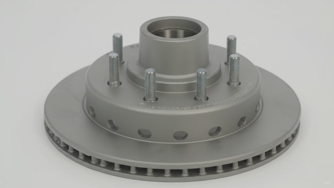 DeeMaxx 13.1" Rotor and Hub Non Threaded Grease Integral 8K with 8 Lug with 9/16" Wheels Studs MAXX… (RTR/HUB-131-8KNT-.56-MAXX) – product video