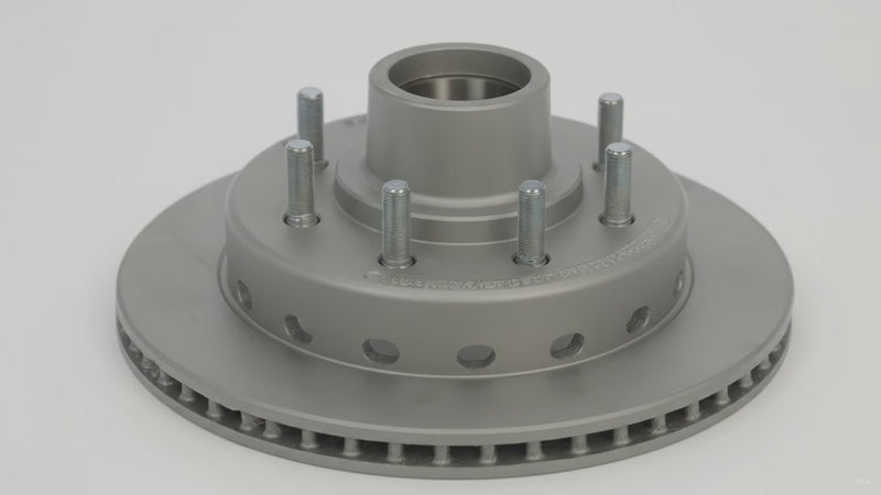 DeeMaxx 13.1" Rotor and Hub Non Threaded Grease Integral 8K with 8 Lug with 9/16" Wheels Studs MAXX… (RTR/HUB-131-8KNT-.56-MAXX) – product video