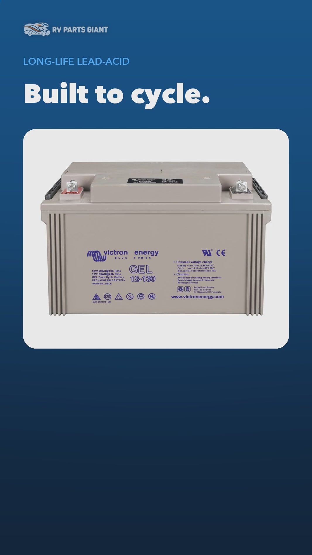 Victron Gel Deep Cycle Battery product video by RV Parts Giant