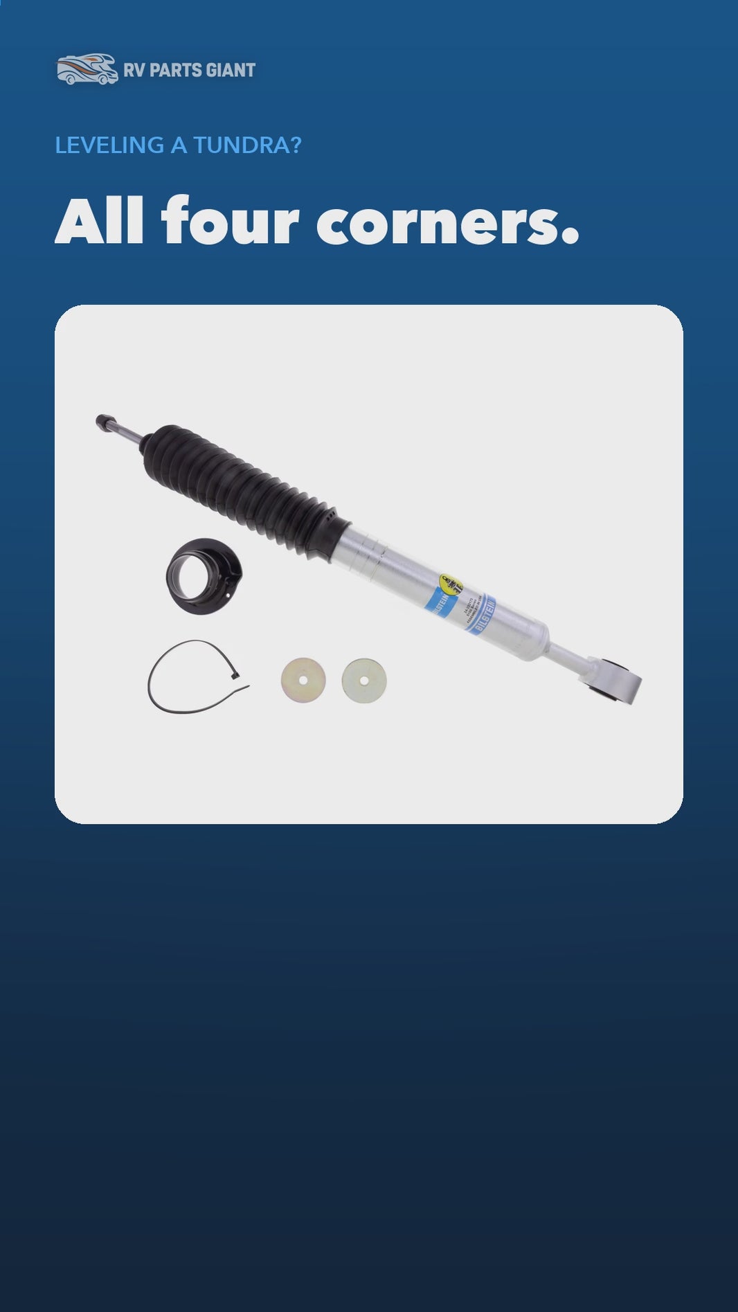 Bilstein B8 5100 4-Shock Set Tundra product video by RV Parts Giant