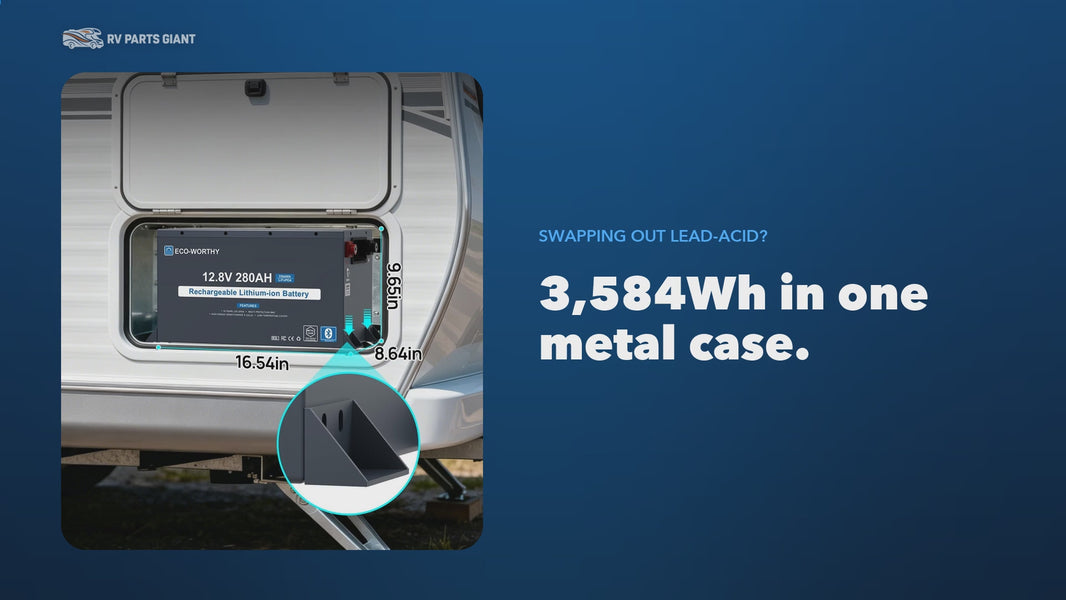 ECO-WORTHY 12V 280Ah LiFePO4 battery product video by RV Parts Giant