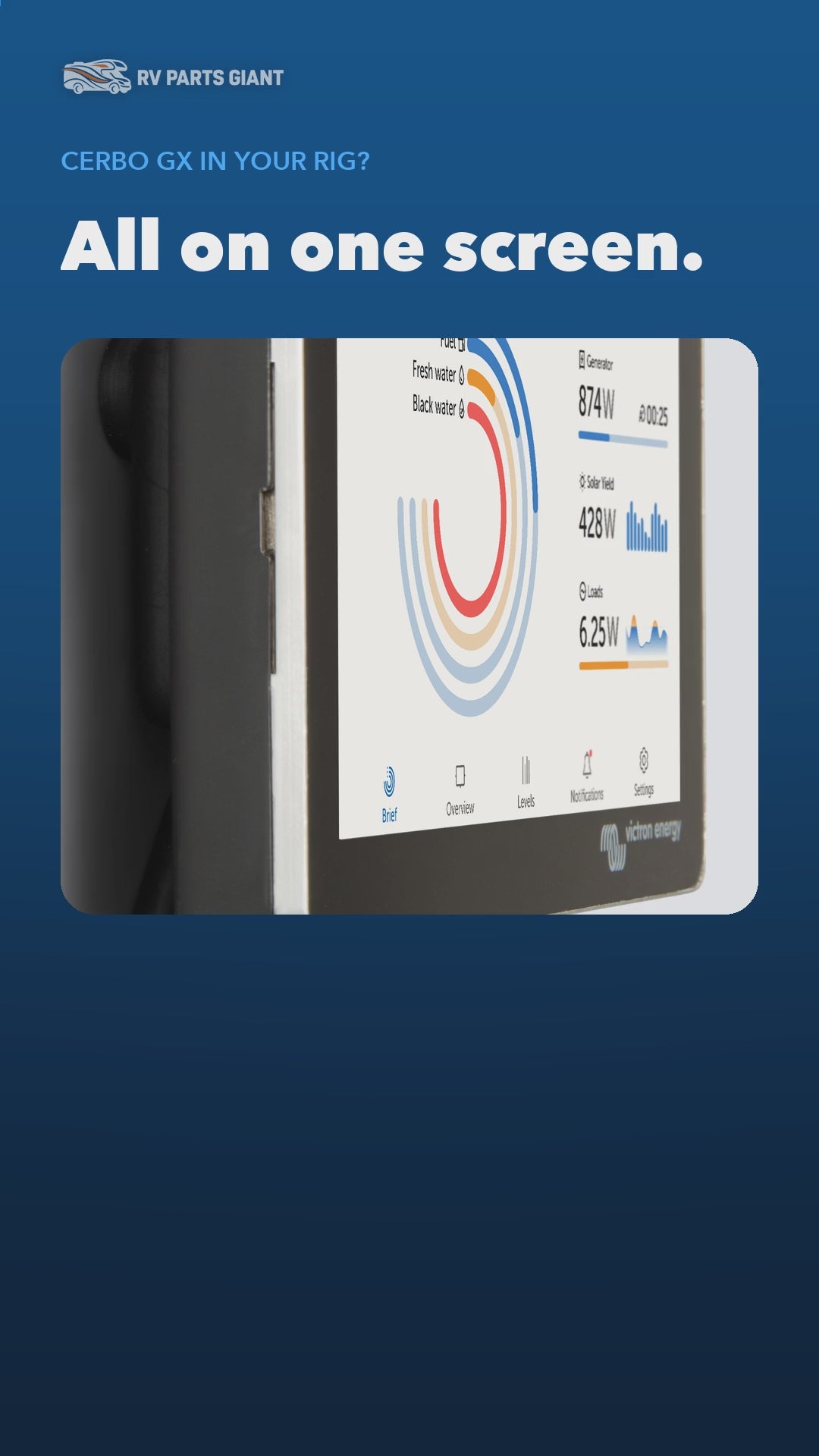 Victron GX Touch Display product video by RV Parts Giant