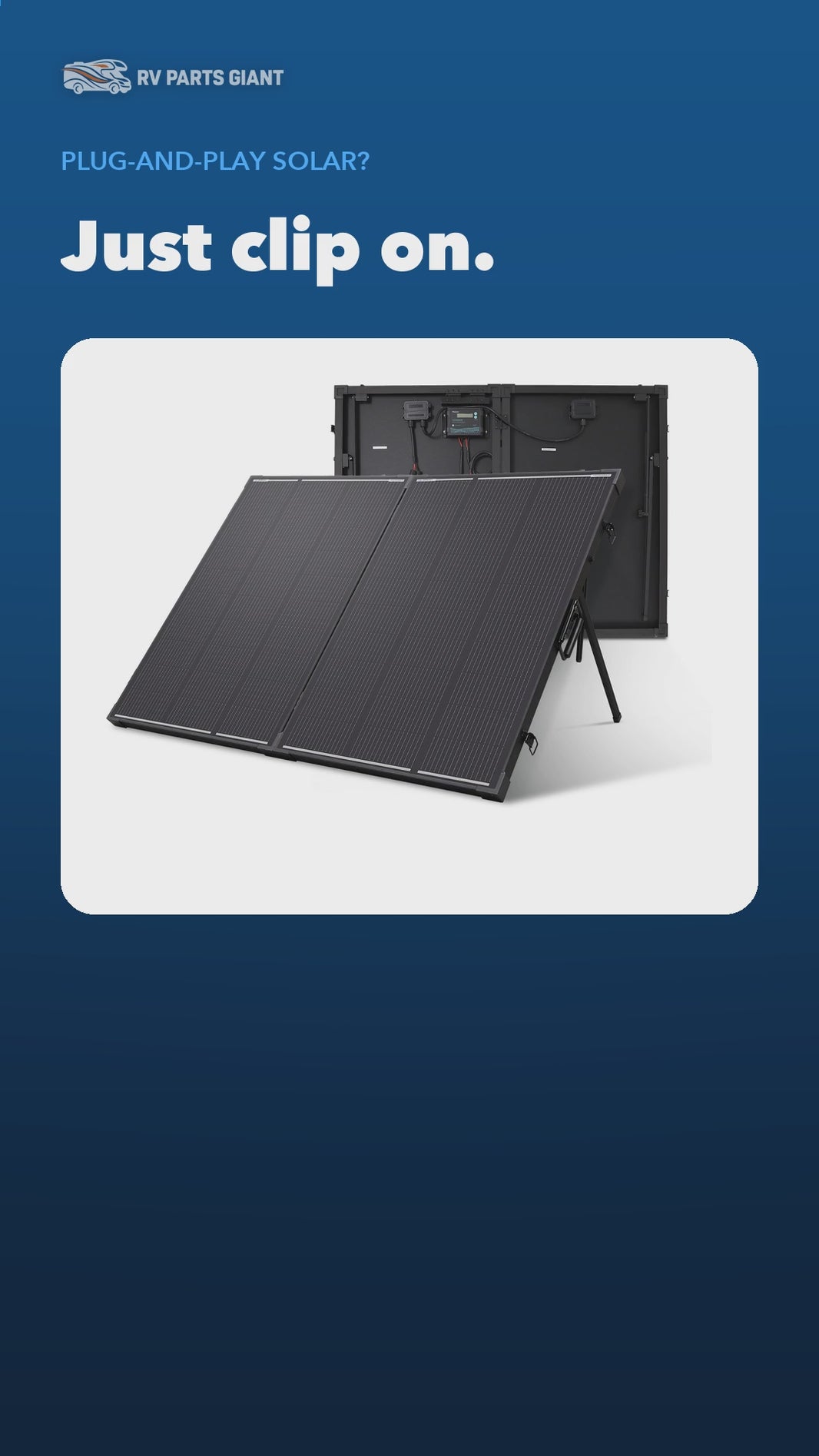Renogy N-Type Solar Suitcase Kit with 20A PWM product video by RV Parts Giant