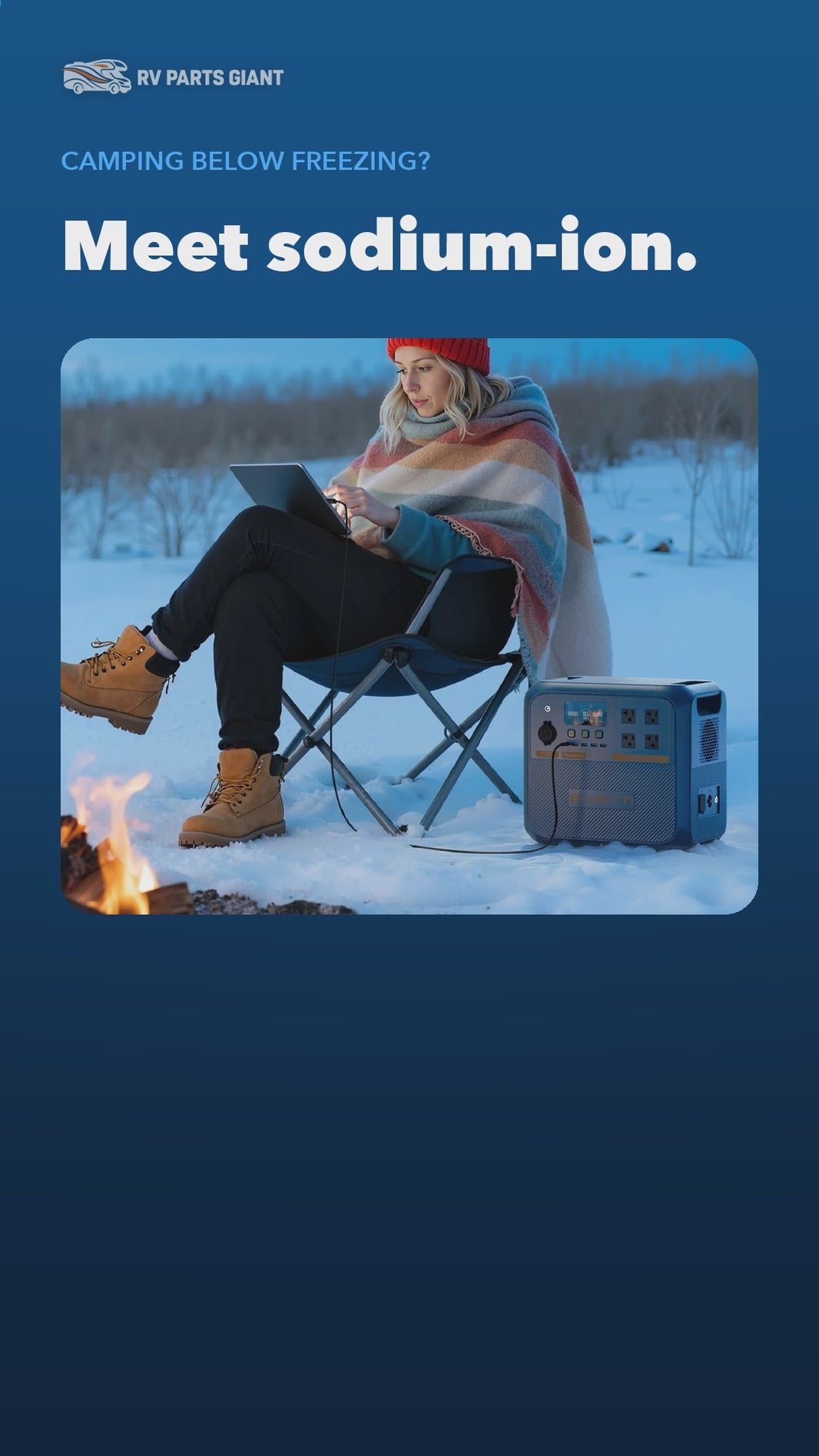 BLUETTI Pioneer Na Sodium-Ion Portable Power Station product video by RV Parts Giant