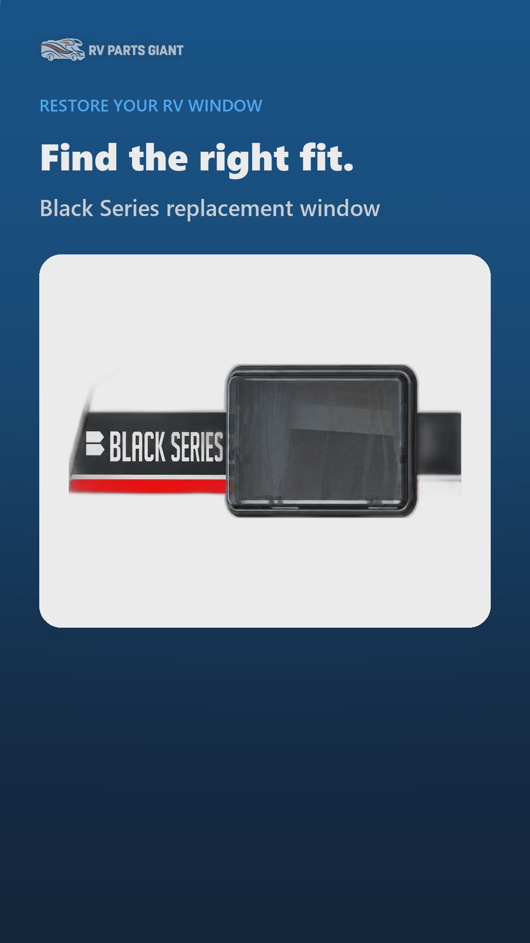 Black Series RV Replacement Window, Double Pane, 21.7 x 43.3 in product video by RV Parts Giant