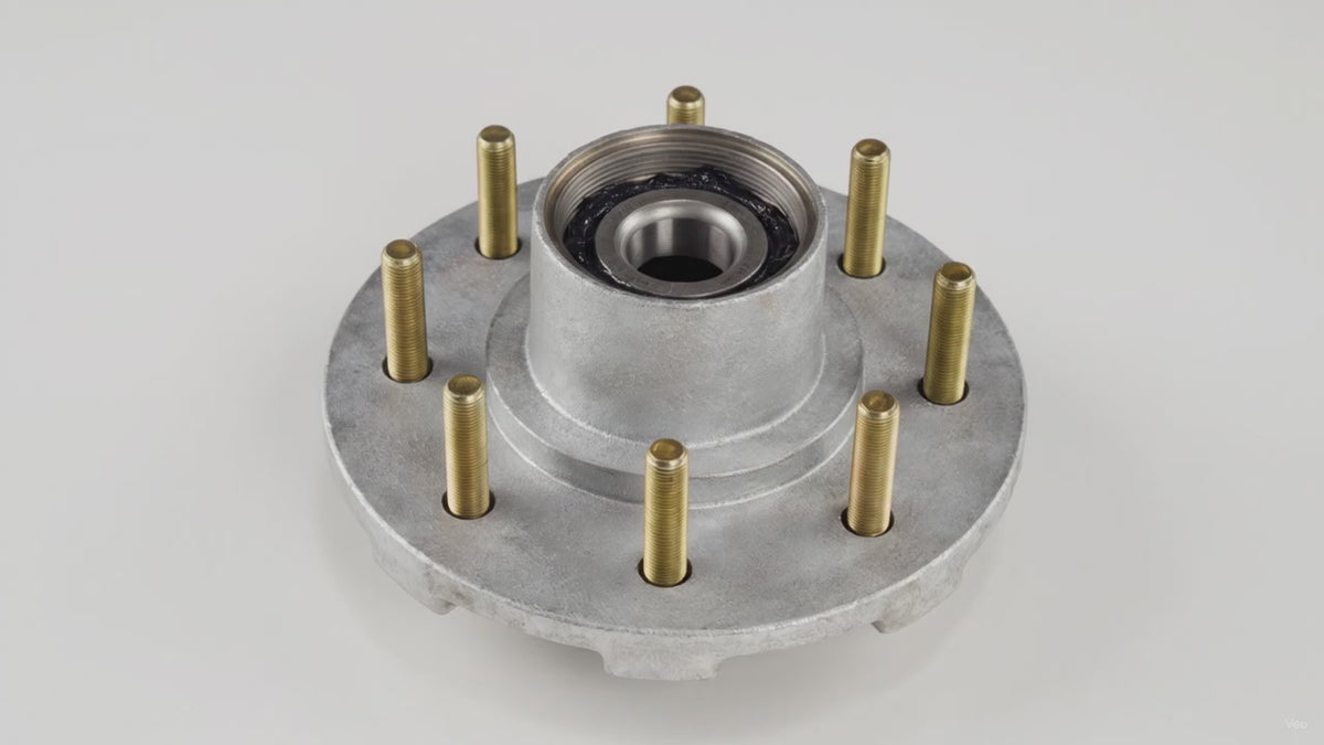 DeeMaxx Galvanized Hub Kit, 8 on 6.5" 7K, Threaded (HUB-865T-7K-GALV-KIT) – product video
