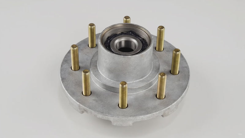 DeeMaxx Galvanized Hub Kit, 8 on 6.5" 7K, Threaded (HUB-865T-7K-GALV-KIT) – product video