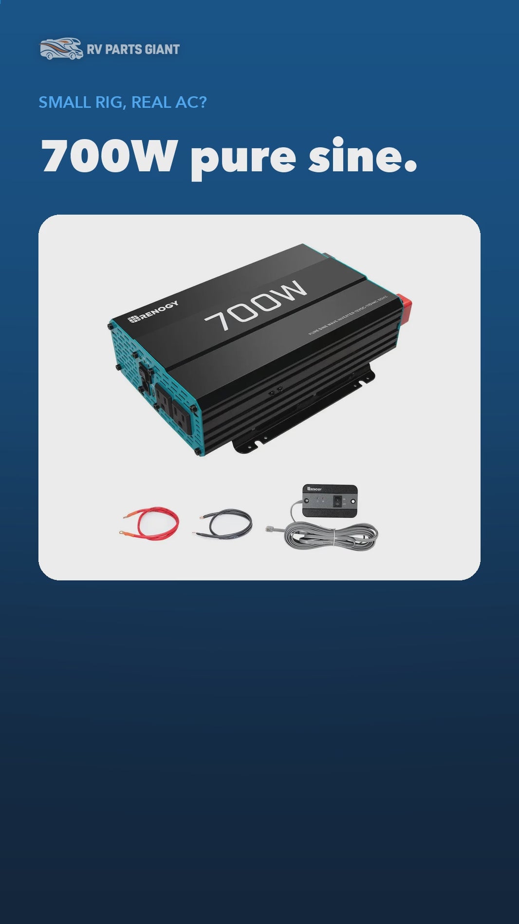 Renogy 700W 12V Pure Sine Wave Inverter product video by RV Parts Giant