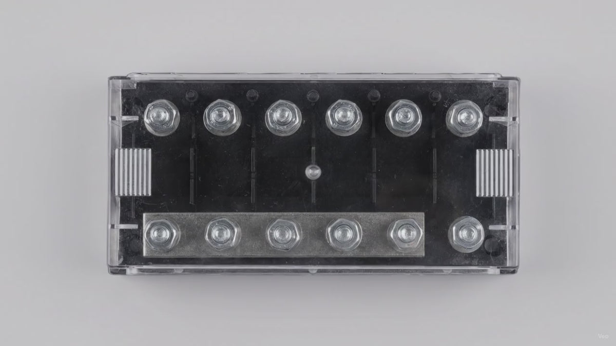 Victron Six-Way MEGA-fuse Holder with Busbar | 250A – product video