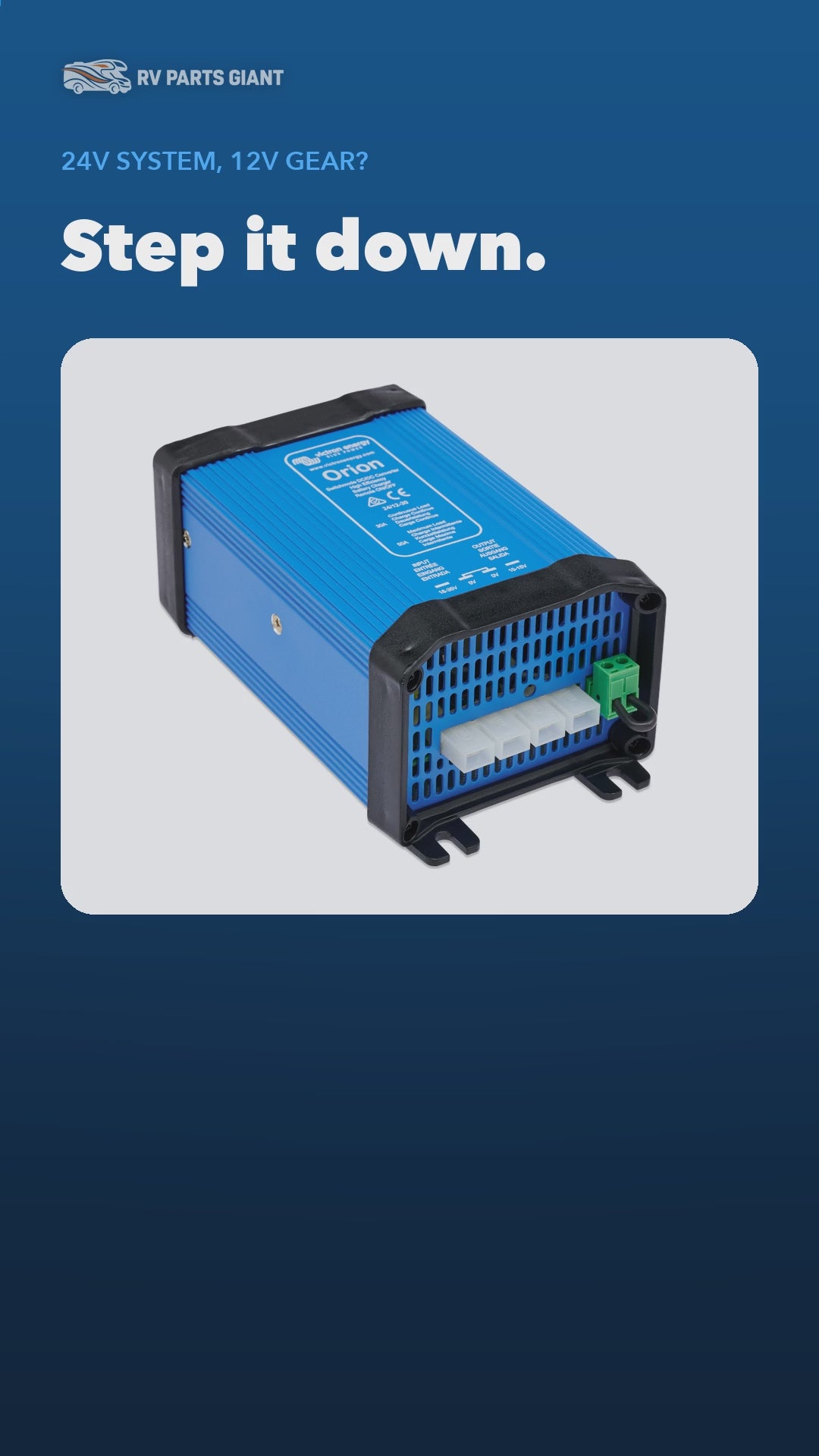 Victron Orion DC-DC Converter product video by RV Parts Giant