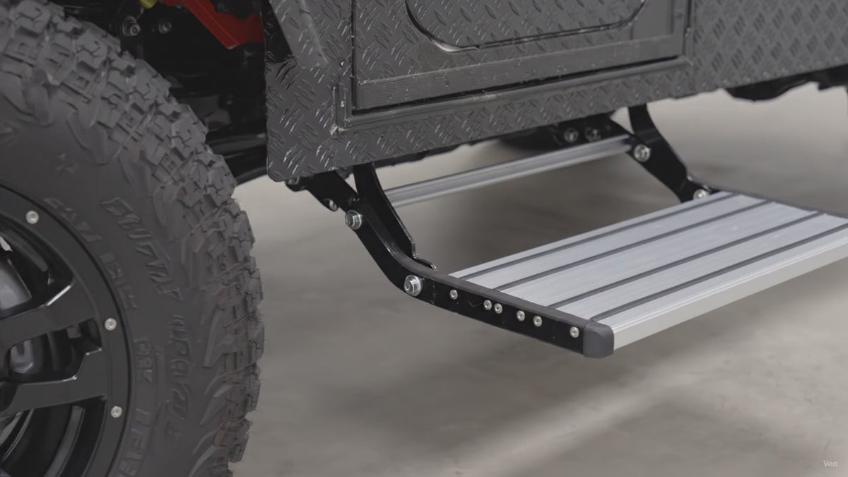 Black Series OEM Manual Entrance Door Step (One Step) – product video