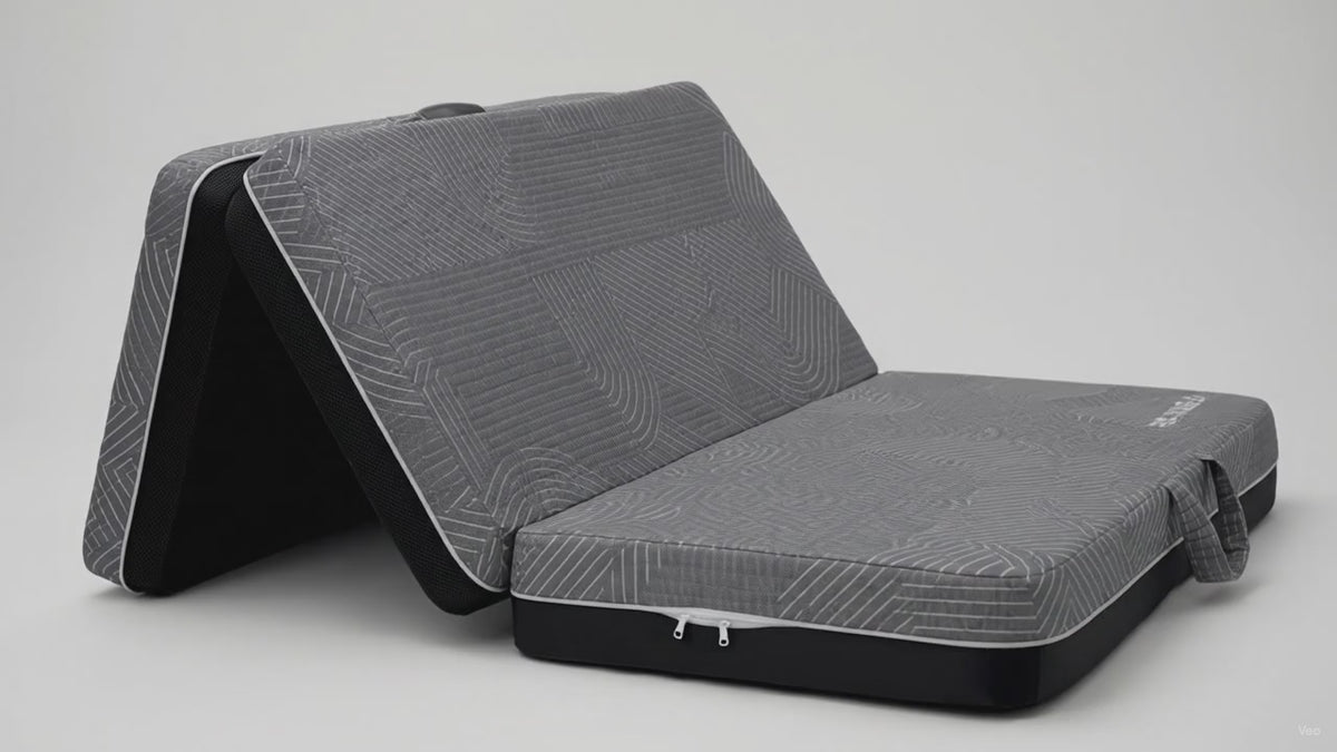 Tri-Fold Memory Foam Mattress Twin 6" 75x38 – product video