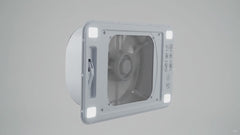 Bathroom 2-Way Fan with bright LED Light - 12V – product video
