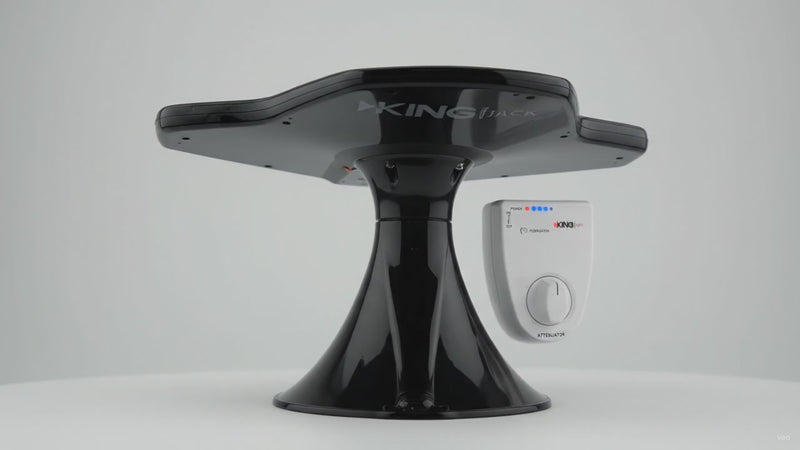 KING Jack OA8501 HDTV Directional RV Antenna with Signal Meter, Black – product video