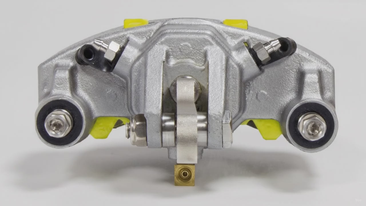 DeeMaxx Disc Brake Caliper MAXX Coated Mechanical/Hydraulic w/ Ceramic Yellow Pads for 3-6K Axle MAXX Coating (CALP-3-6K-MEC/HY-MAXX) – product video