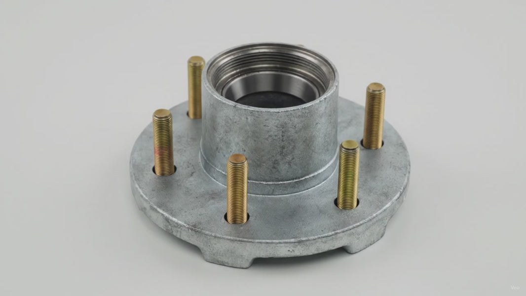 DeeMaxx Galvanized Threaded Hub, 6 on 5.5", 2-7/8"-12 Cap Thread (HUB-655T-GALV) – product video