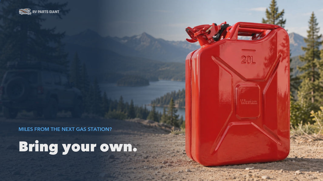 Wavian 20L NATO jerry can, red, product video by RV Parts Giant