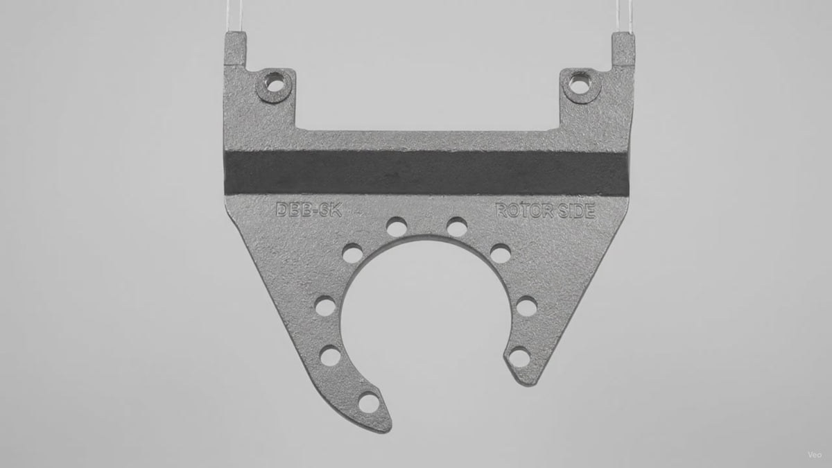 DeeMaxx Disc Brake Bracket (Open) for 6K Axle, 5-Hole Flange, Fits Integral and Slip Over Rotors MAXX Coating (DBB-6K-MAXX) – product video