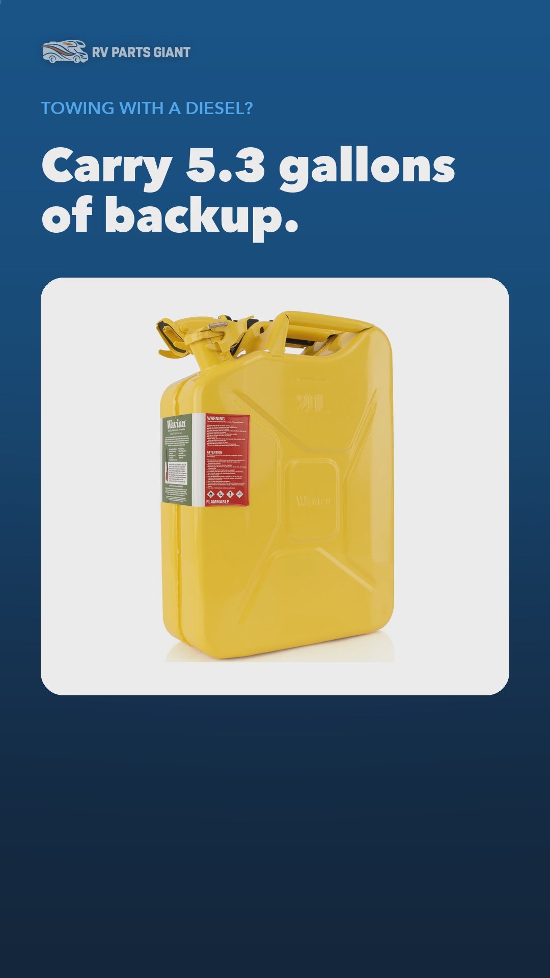 Wavian 20L NATO jerry can, yellow, product video by RV Parts Giant