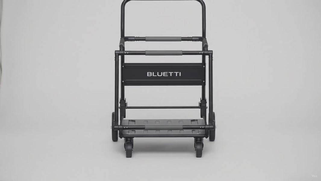 BLUETTI Foldable Trolley 330 lb for AC300/AC500 and Batteries – product video