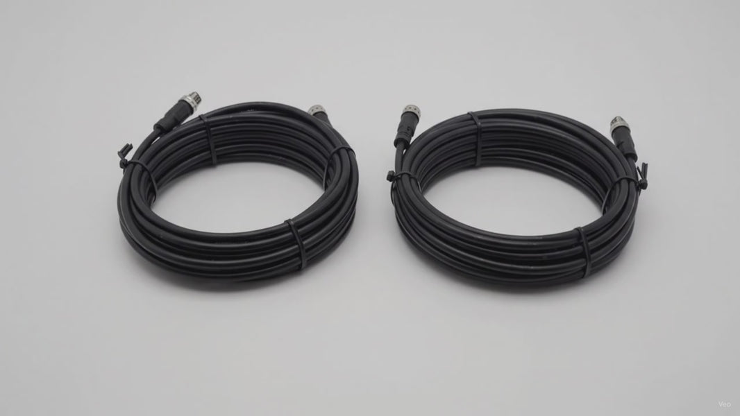 Victron M8 Circular Connector Male/Female 3-Pole Cable, 2-Pack – product video