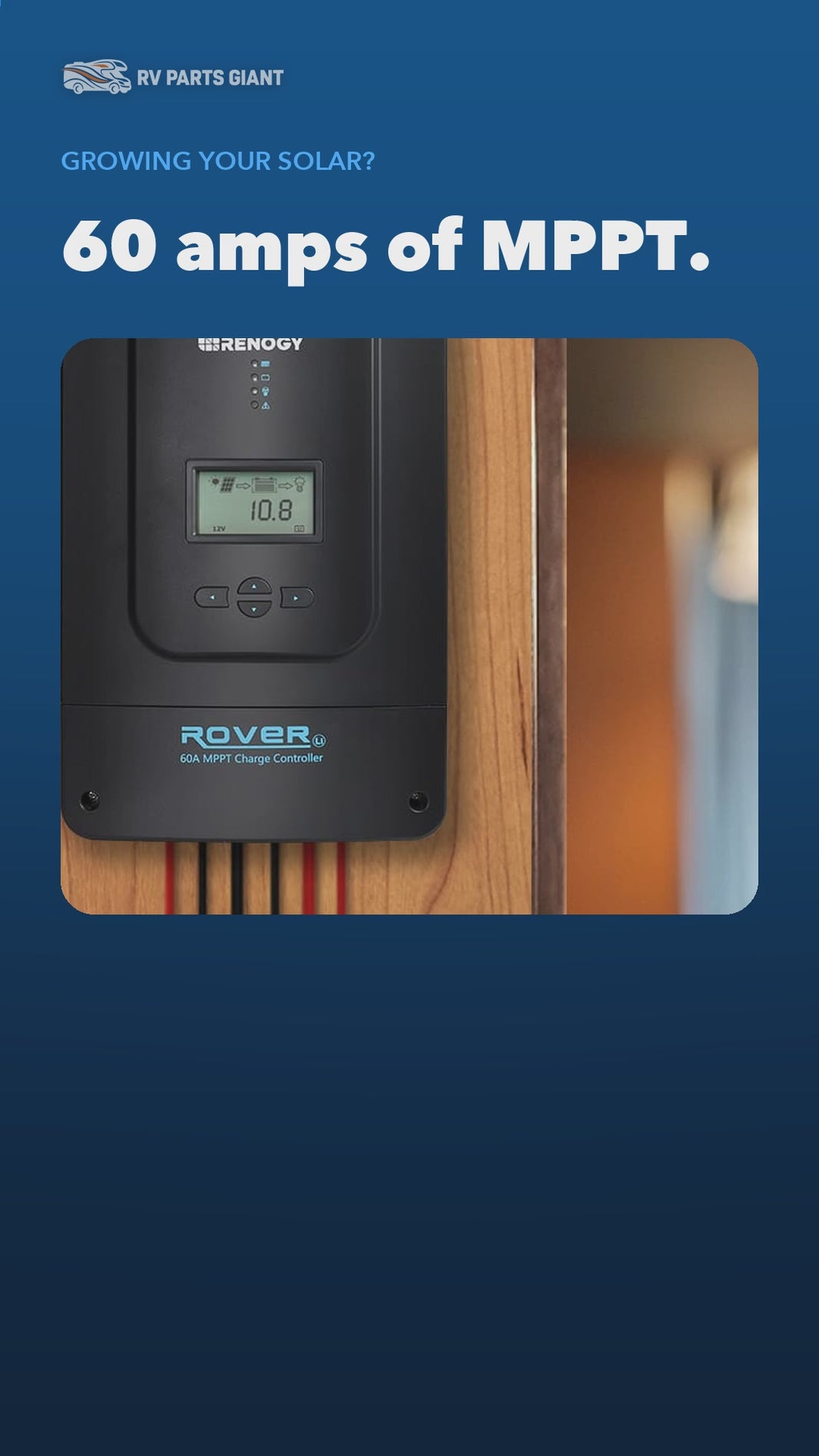 Renogy Rover 60A MPPT Solar Charge Controller product video by RV Parts Giant