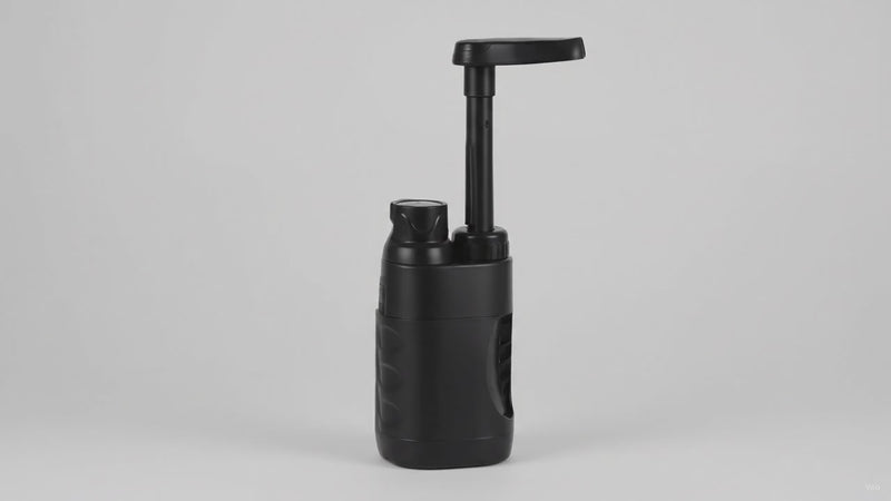 Hand Water Filtration Pump 0.01 Micron Camping – product video