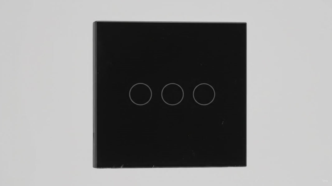 Wireless Touch Light Switch (Black) | 1, 2 or 3-Button – product video
