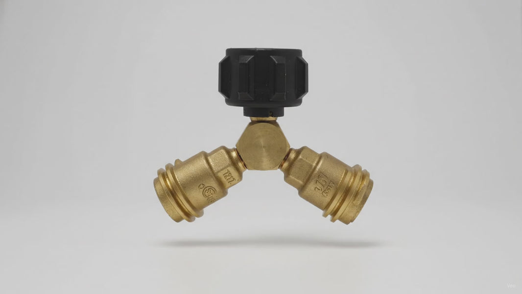 Ignik Propane Hose Y-Splitter, Solid Brass, Type 1 QCC1 – product video