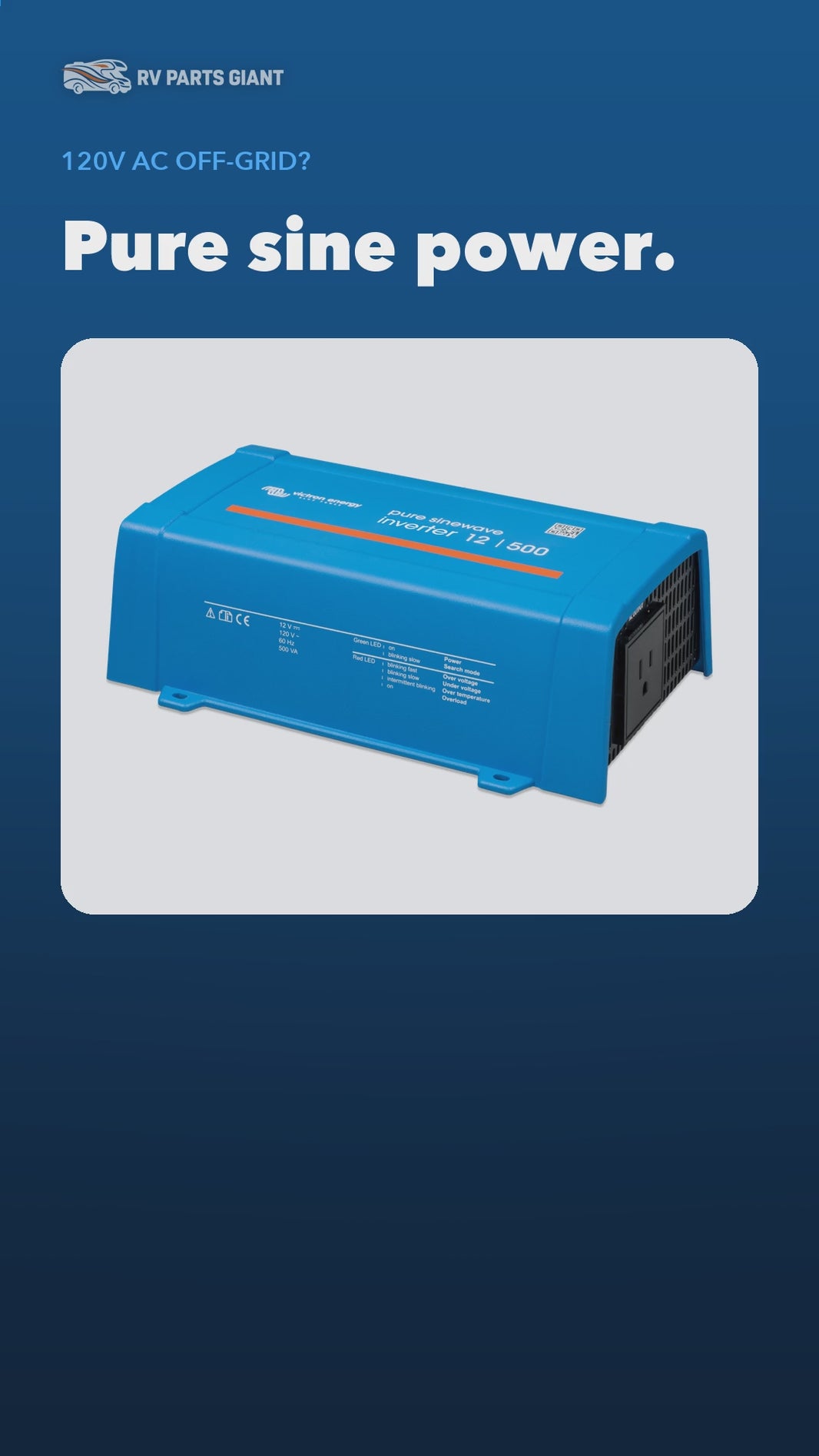 Victron Inverter VE.Direct 120V product video by RV Parts Giant