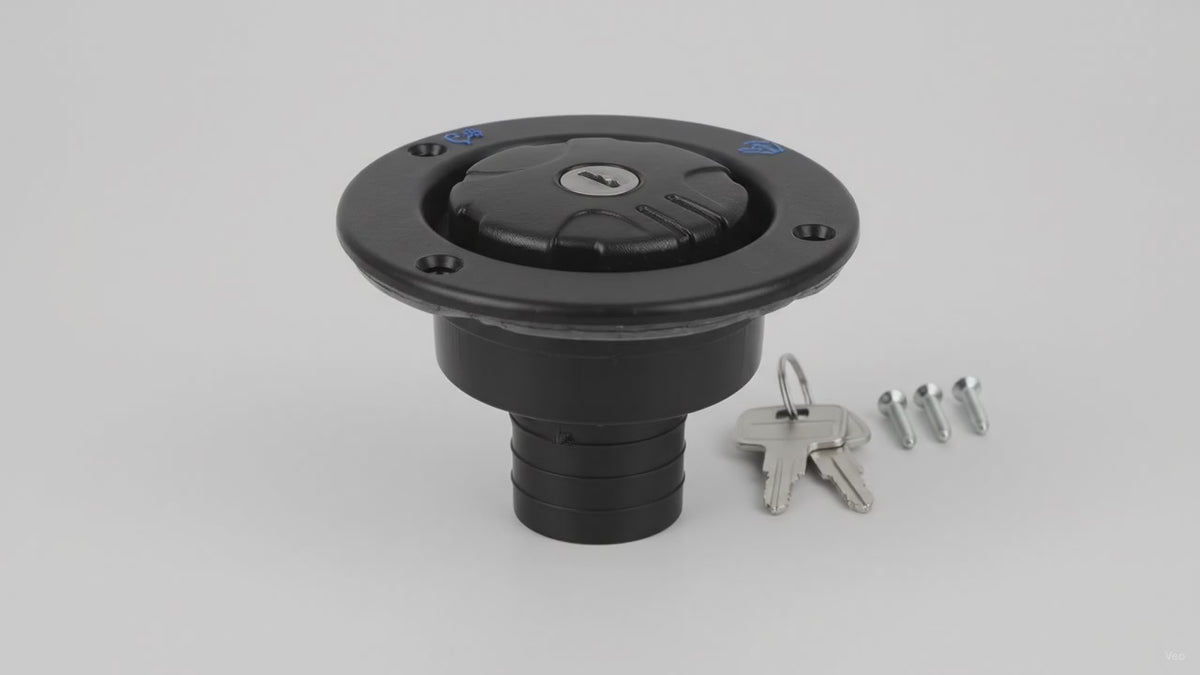 Fiamma Lockable Water Inlet, Gravity Fresh Water Fill, Black – product video