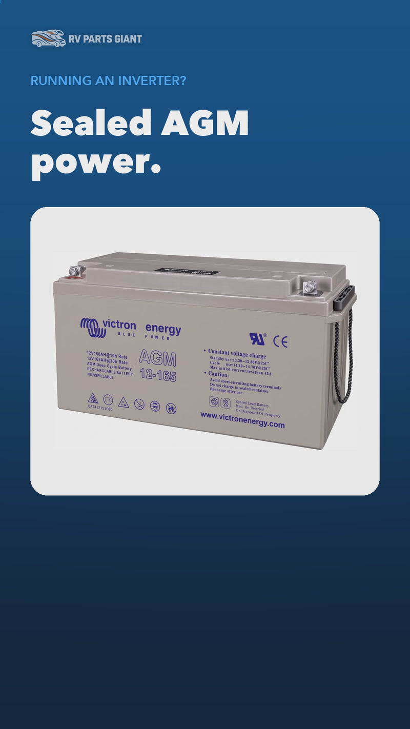 Victron AGM Deep Cycle Battery product video by RV Parts Giant