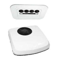 OutEquipPro Summit 2 24V rooftop RV air conditioner, white