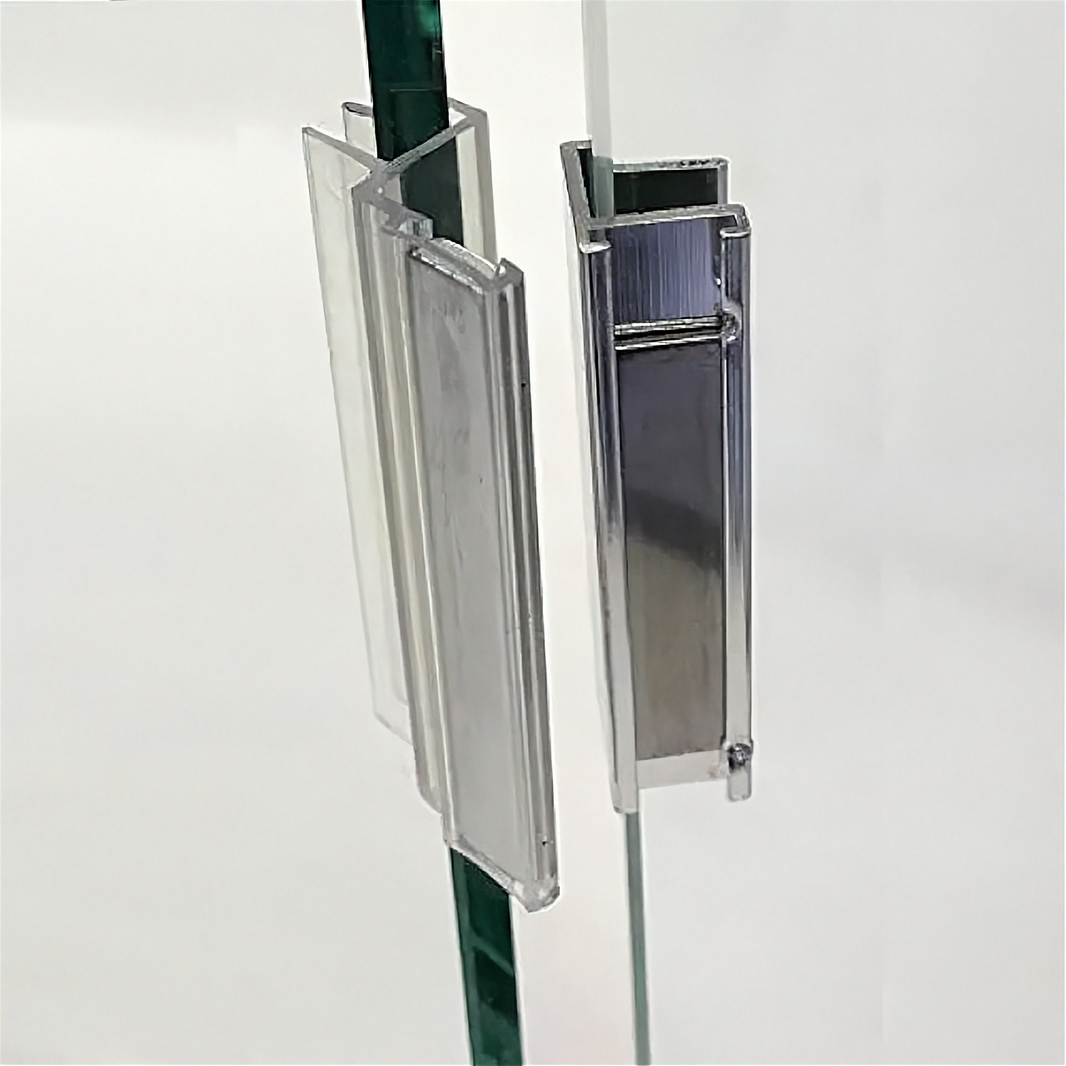 Black Series shower corner door aluminum latch