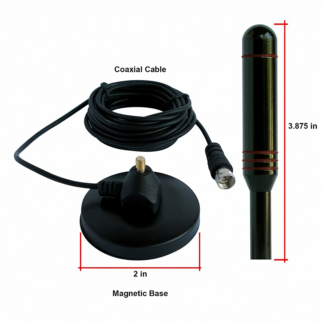 Luxtronic portable HDTV antenna with magnetic base - view 3