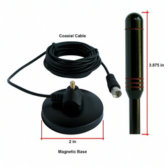 Luxtronic portable HDTV antenna with magnetic base - view 3