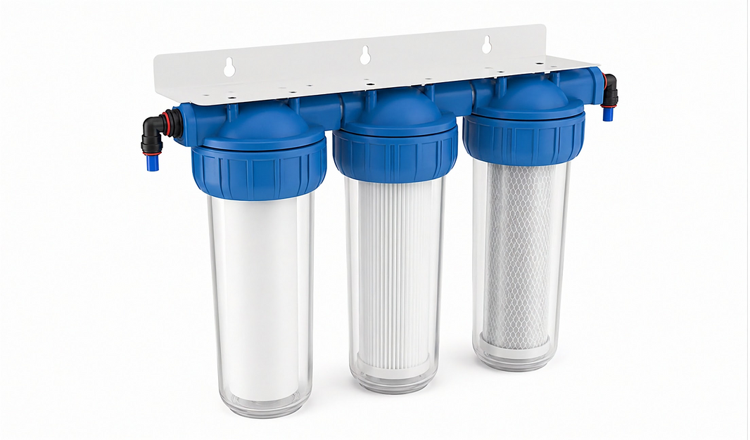 Black Series OEM BR10B4 triple pipe water filter