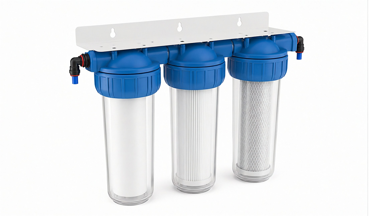 Black Series OEM BR10B4 triple pipe water filter