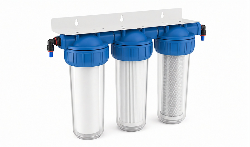 Black Series OEM BR10B4 triple pipe water filter