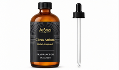 AromaLYA Citrus Atrium fragrance oil amber bottle